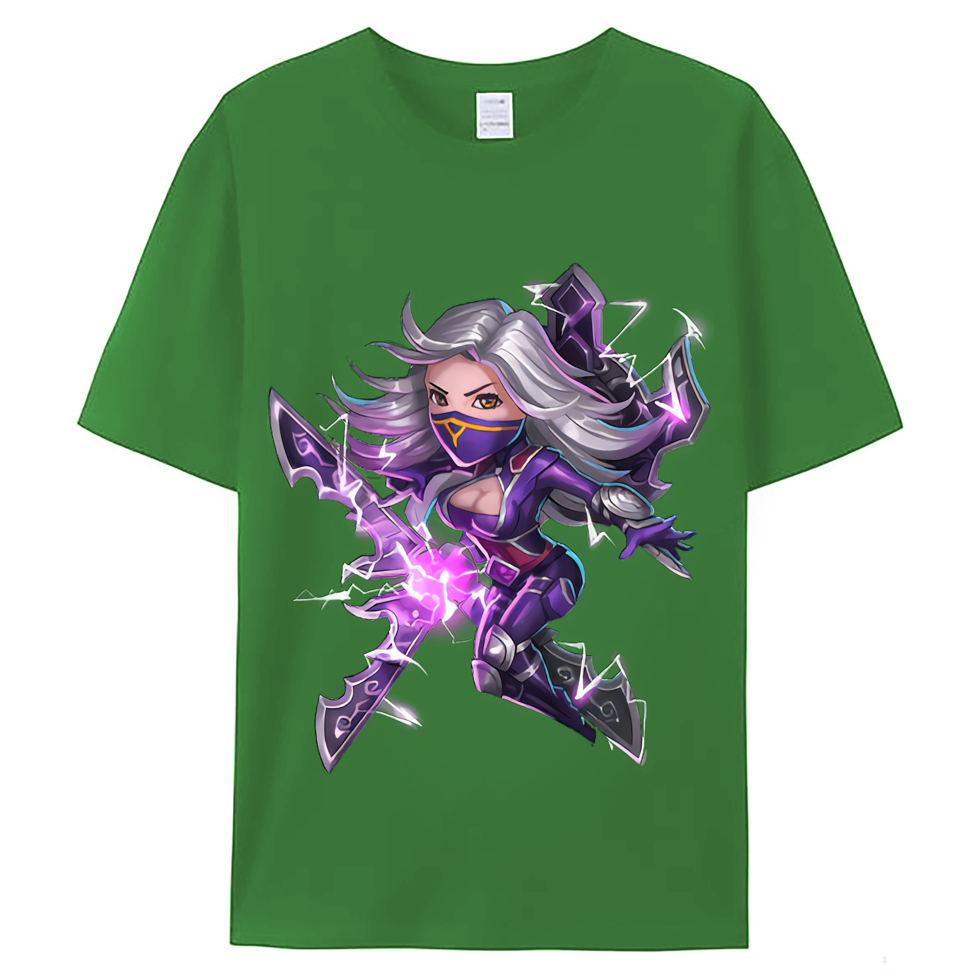 （画像用） リーグ・オブ・レジェンド League of Legends LOL レディースカジュアルプリントTシャツ（綿100％）
